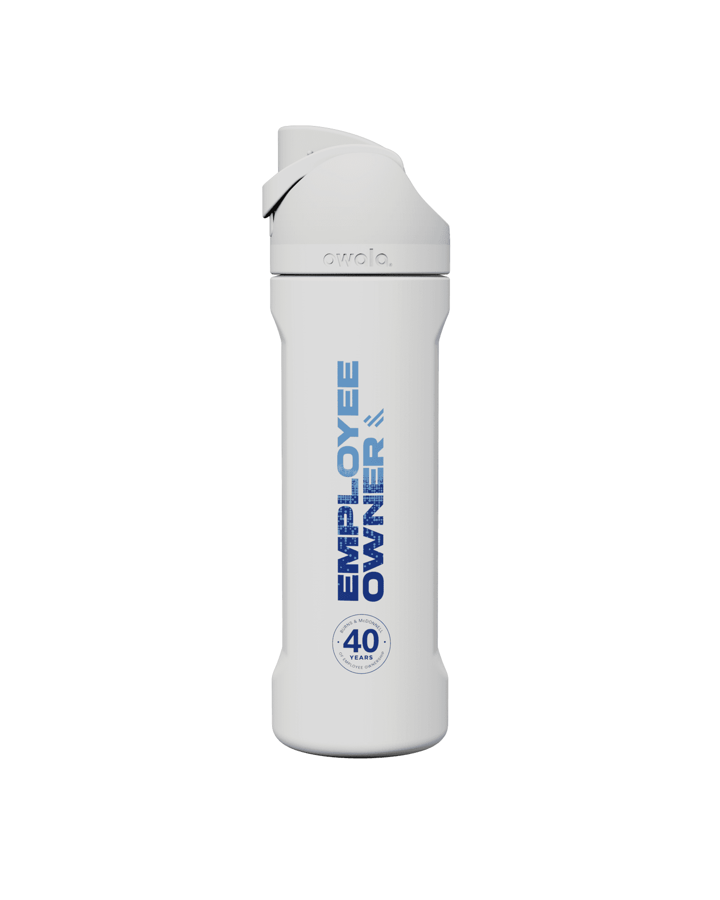 Owala water bottle in White